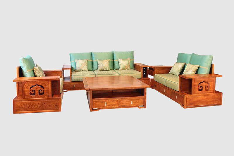 崇明中式实木沙发简直太美了